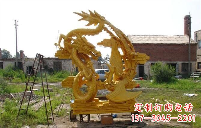 甘肃产品名称“象征吉祥,唤醒美好——中领雕塑铜雕龙凤呈祥”