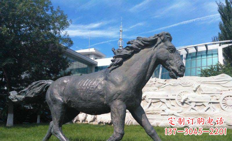 甘肃马动物铜雕塑