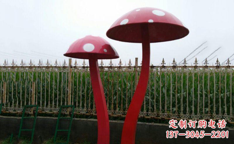 甘肃精致蘑菇不锈钢雕塑