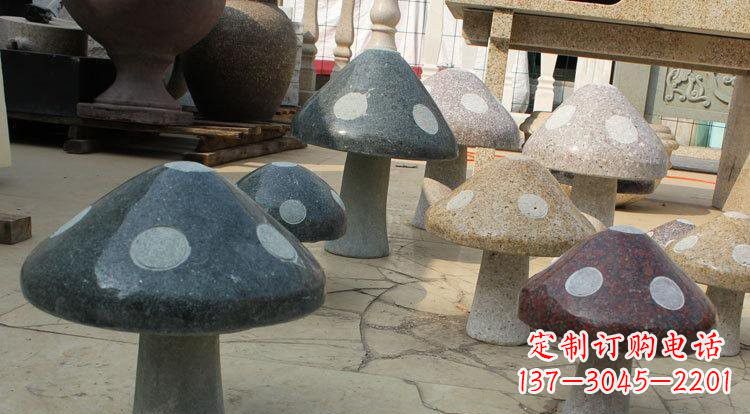 甘肃别具特色的蘑菇石雕