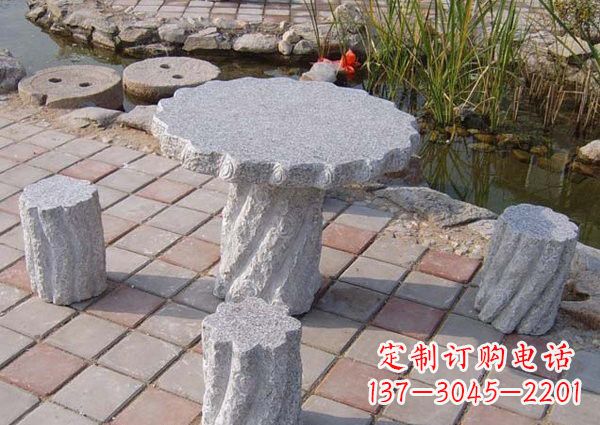 甘肃公园石桌凳雕塑