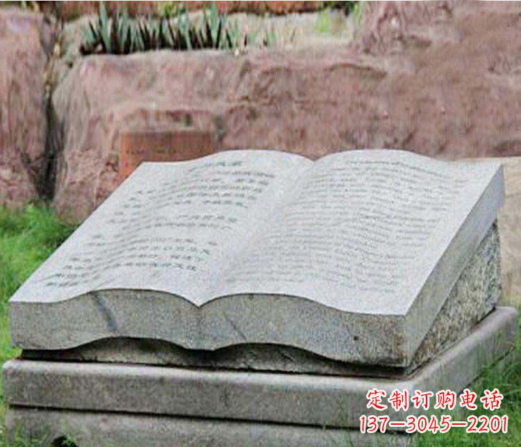 甘肃书籍塑石雕制品——个性化定制园林景观作品