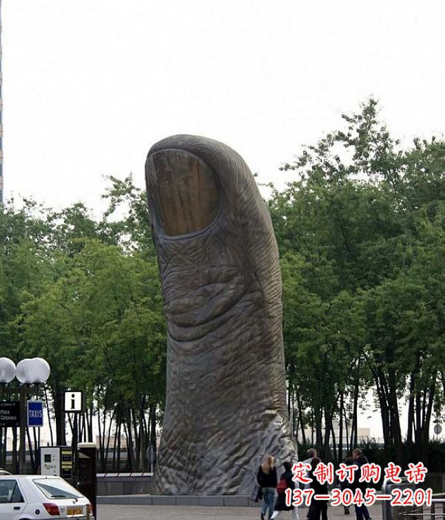 甘肃中领雕塑大拇指铜雕竖立景观