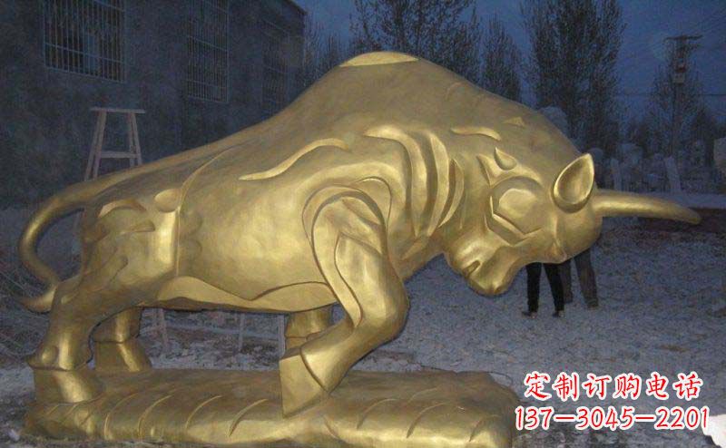 甘肃拓荒牛铜雕—瑰丽壮观的动物雕塑