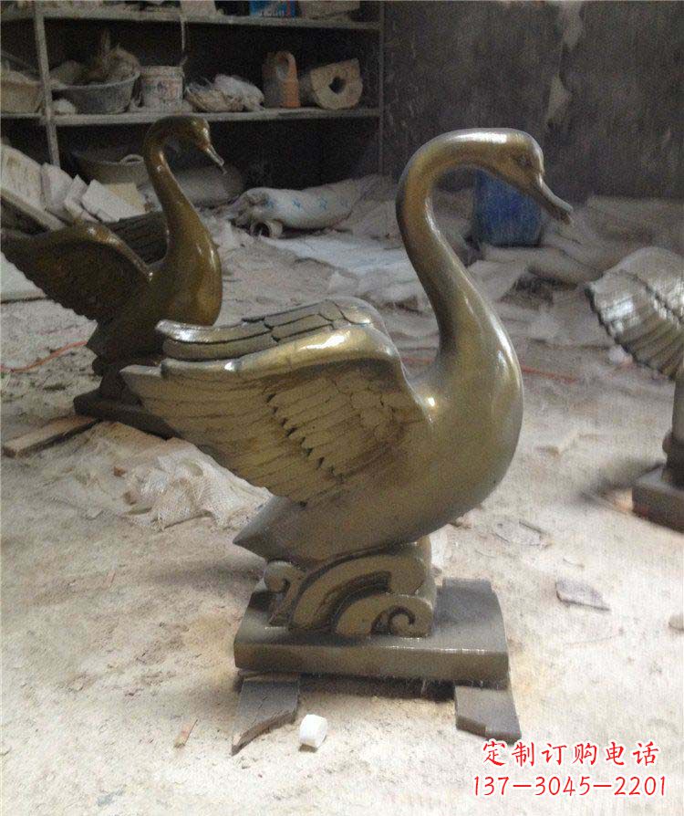 甘肃中领雕塑 | 精美天鹅雕塑