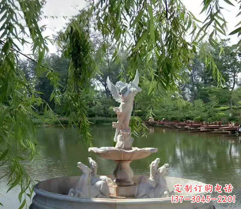 甘肃公园天使景观石雕
