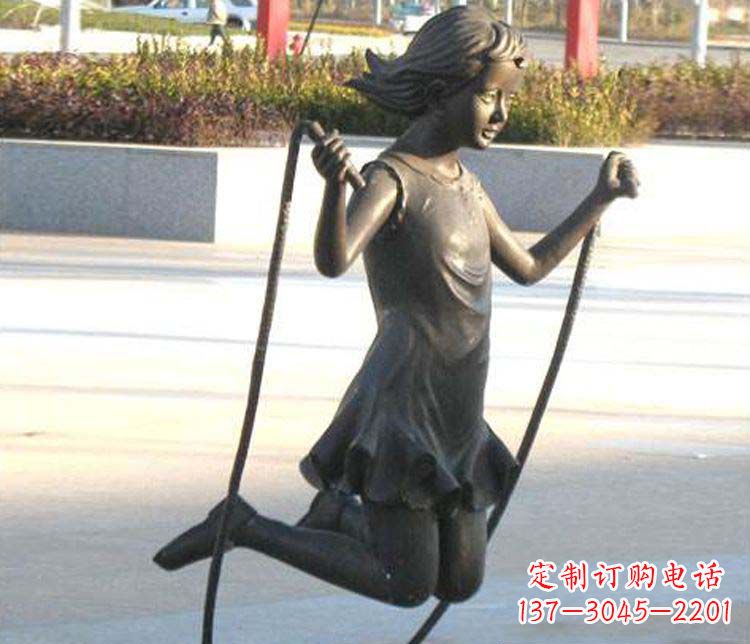 甘肃汇聚灵动的青春,唯美女孩铜雕