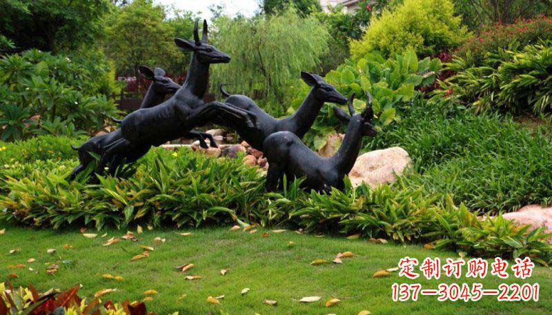 甘肃活力无限的动物铜雕