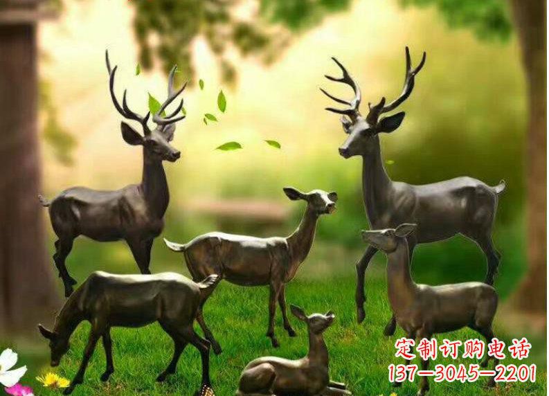 甘肃公园动物铜雕塑