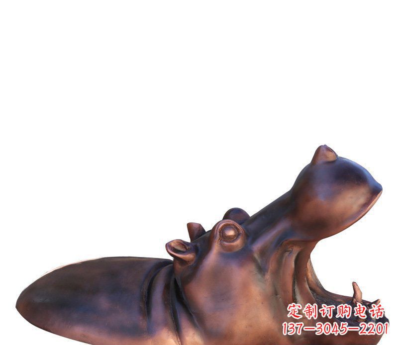 甘肃产品名称铜质河马雕塑