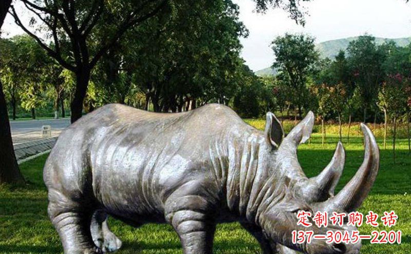甘肃公园犀牛玻璃钢