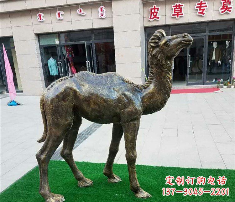 甘肃精美铜雕骆驼雕塑