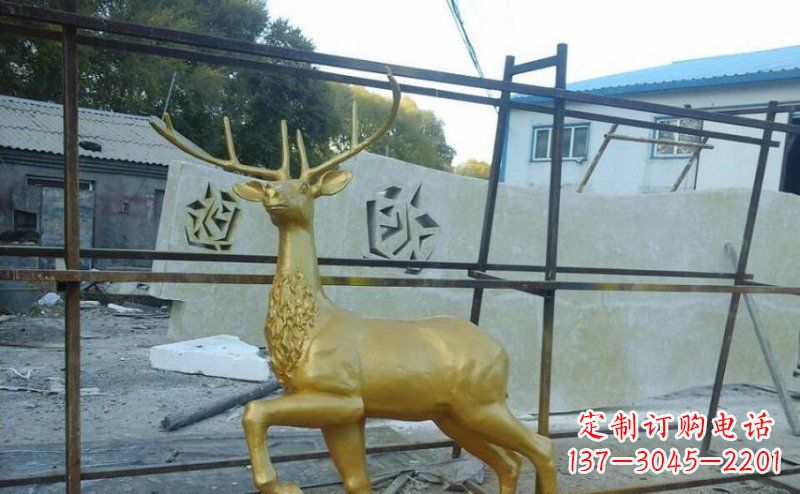 甘肃室内外羚羊铜雕艺术品