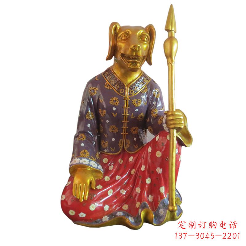 甘肃高端可爱的玻璃钢生肖雕塑
