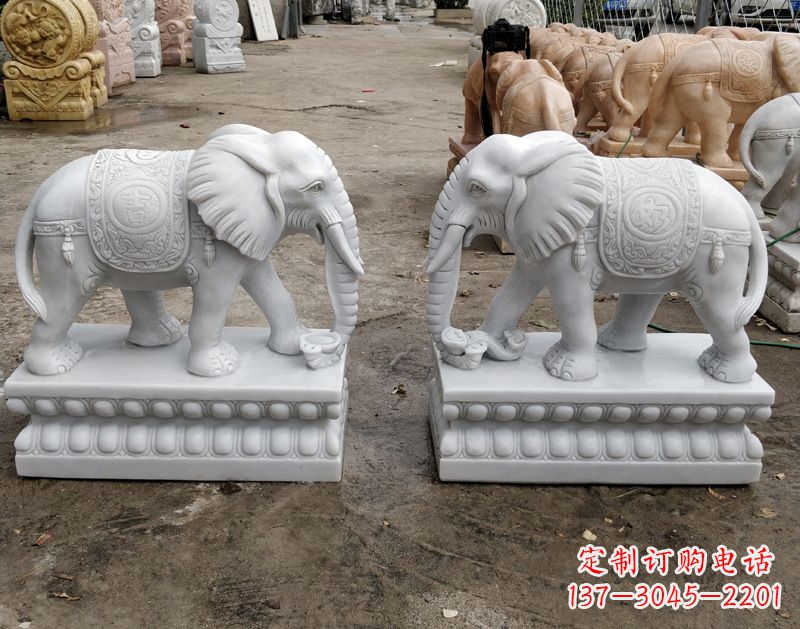 甘肃传统古老工艺大象雕塑
