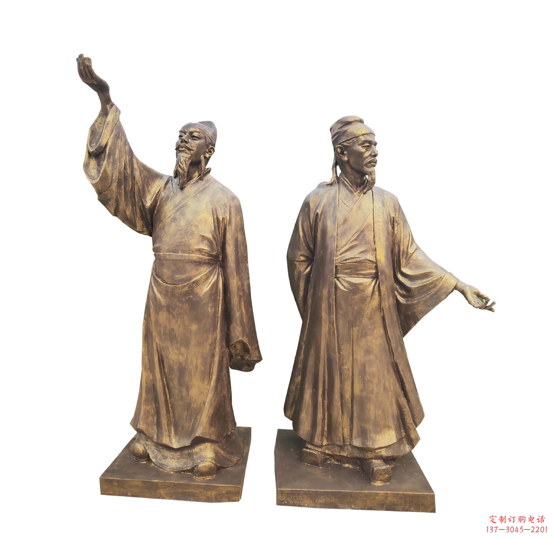 甘肃中领雕塑-传承古代文人雅士李白雕塑