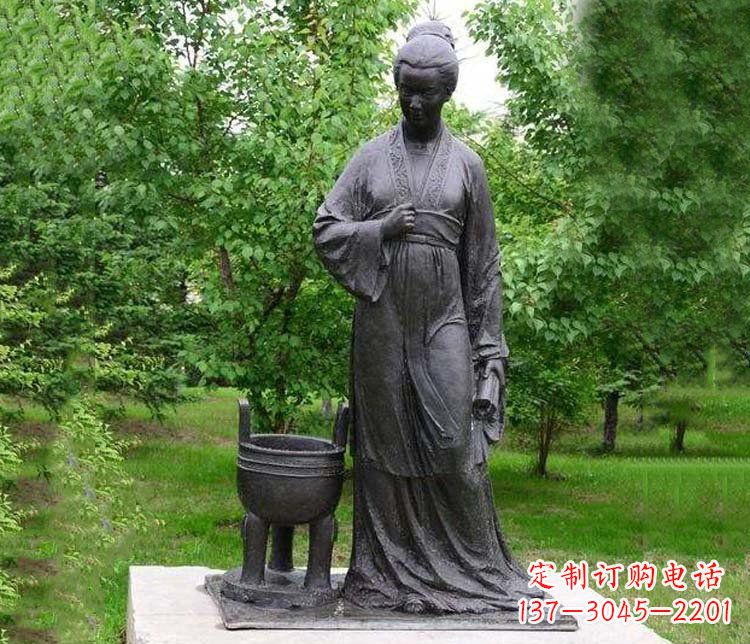 甘肃李清照铜雕-精致的传统艺术