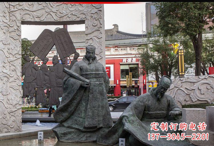 甘肃阎立德铜雕名人雕塑精美绝伦
