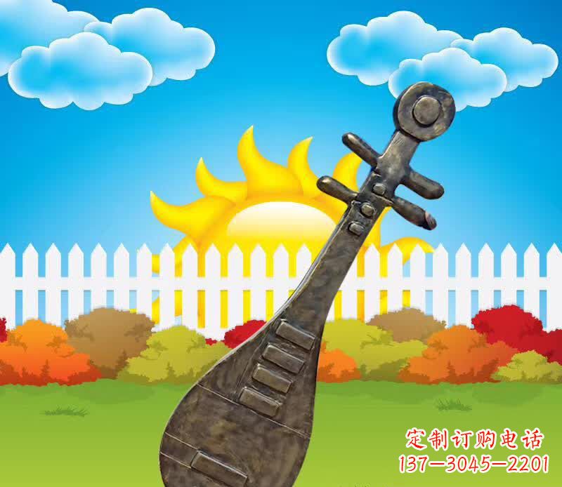 甘肃精美古典琵琶雕塑