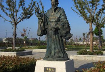甘肃精美大师级铜雕——王羲之雕像