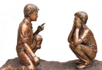 甘肃专业定制小品铜雕-尊贵的雕塑男孩