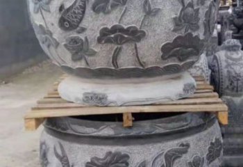 甘肃精致的石头水缸雕塑，为您的公园小区增添美丽色彩