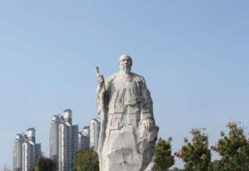 甘肃具有历史意义的画家齐白石汉白玉雕像