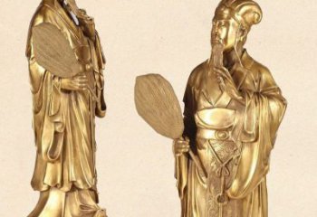 甘肃中领雕塑专业铸造诸葛亮铜雕