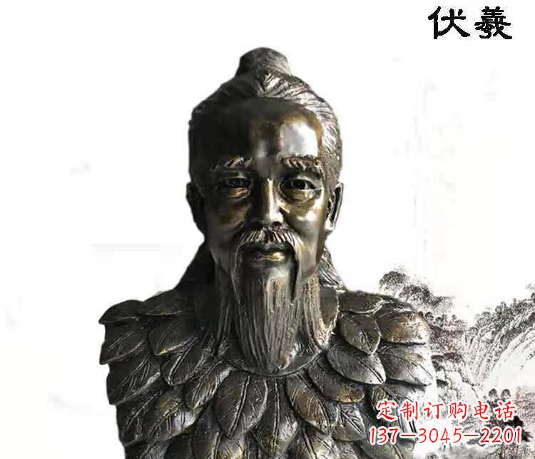 甘肃经典古神伏羲雕像,文化艺术绽放光芒