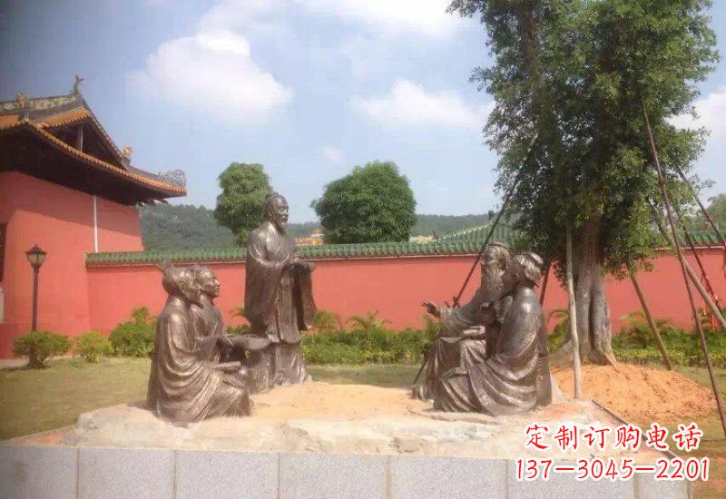 甘肃经典经典,传承孔子之魅力——孔子铜雕
