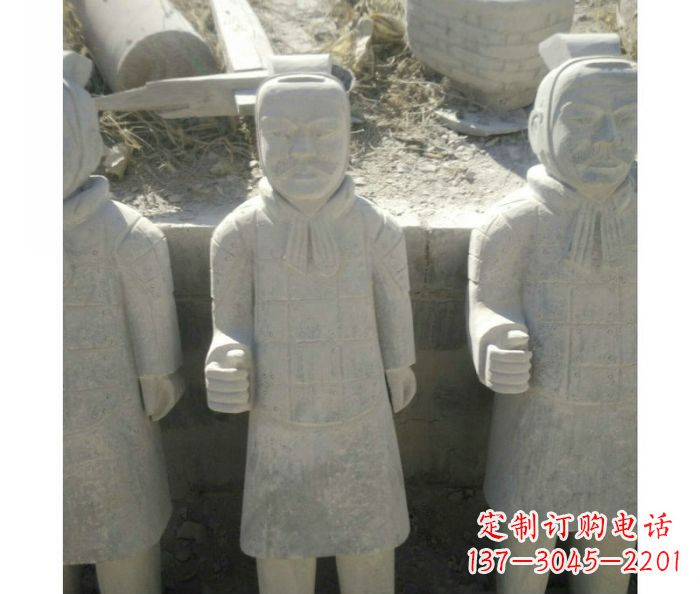甘肃欣赏秦帝国历史,精美的兵马俑雕塑
