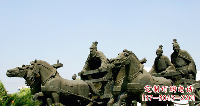 甘肃中领雕塑--尊贵马车雕塑