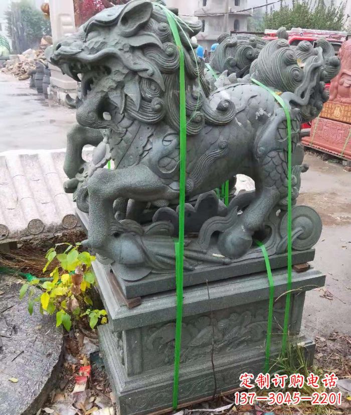 甘肃古代神兽麒麟石雕 (4)