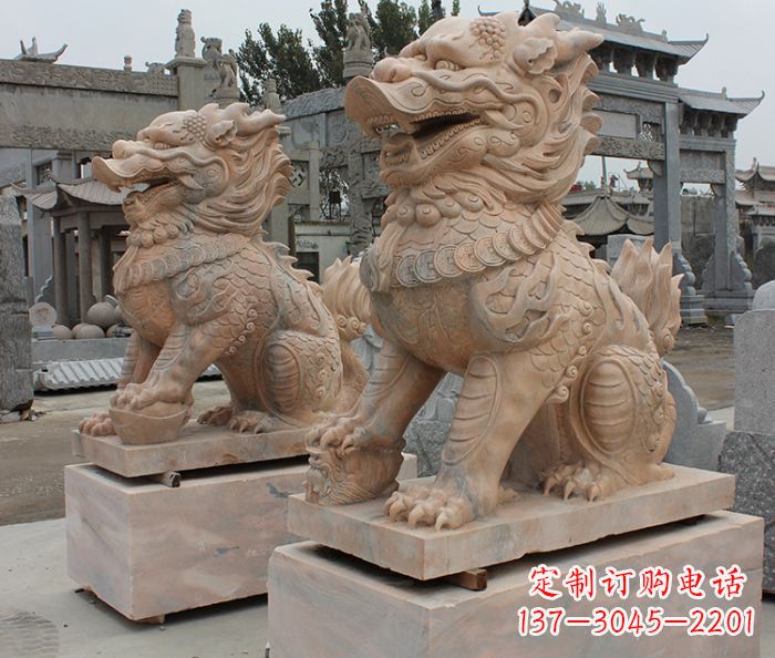 甘肃尊贵的古典麒麟雕塑