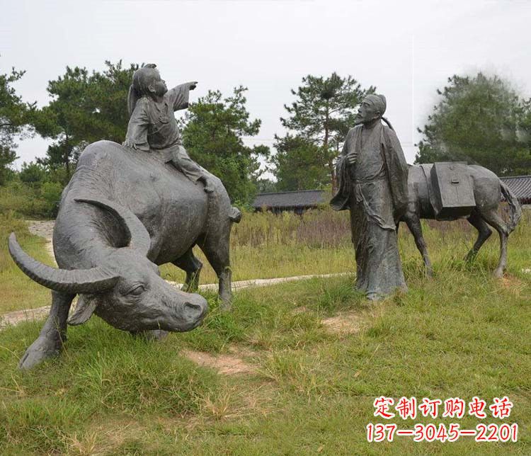 甘肃杜牧精品铜雕雕塑