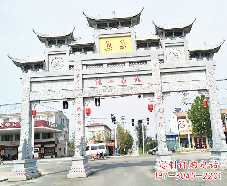 甘肃牌坊雕塑:传承古典文化,新的艺术精粹