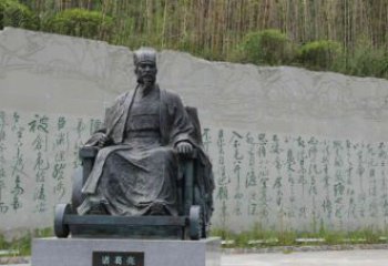 甘肃古典诸葛亮雕塑