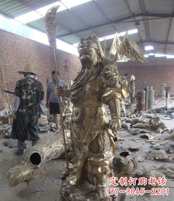 甘肃关公铜雕:传承中国传统文化