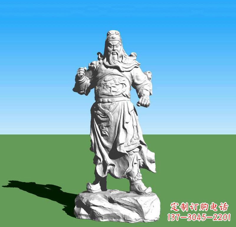 甘肃关云长关羽雕塑,让关羽永驻古代