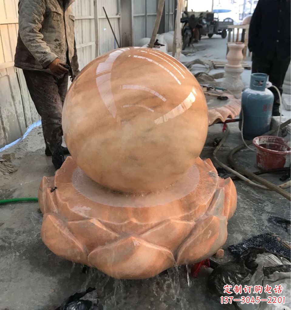 甘肃观音风水球定制雕塑