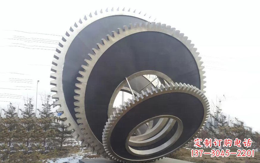 甘肃大型不锈钢齿轮雕塑