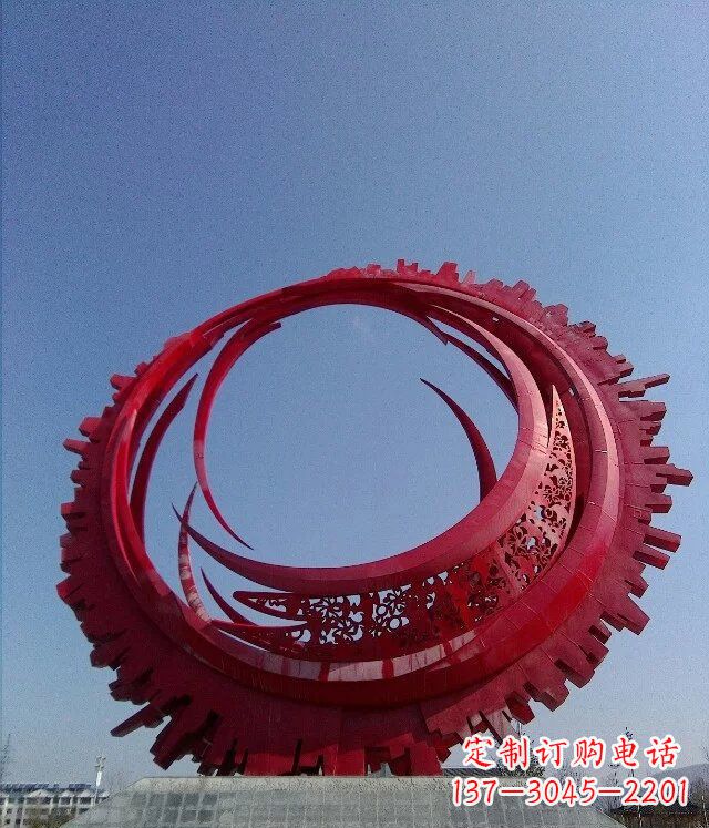 甘肃精致而又引人注目的不锈钢齿轮雕塑