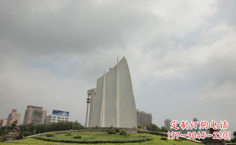 甘肃中领雕塑:让你的空间更英伦风——不锈钢抽象船帆雕塑