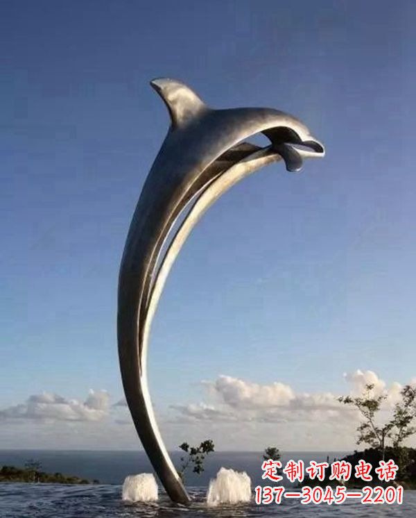 甘肃精致雕刻,细腻传递—中领雕塑海豚雕塑