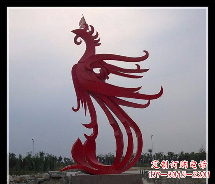 甘肃精美不锈钢凤凰雕塑