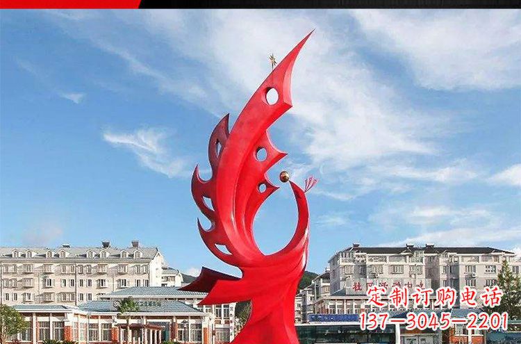甘肃高雅大气的不锈钢凤凰雕塑