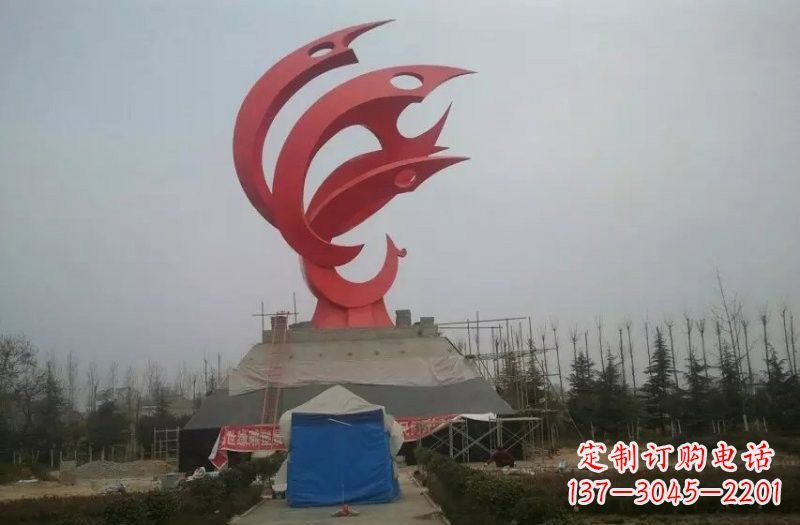 甘肃优雅精致的不锈钢凤凰雕塑