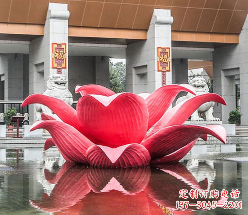 甘肃完美满足你的不锈钢荷花雕塑