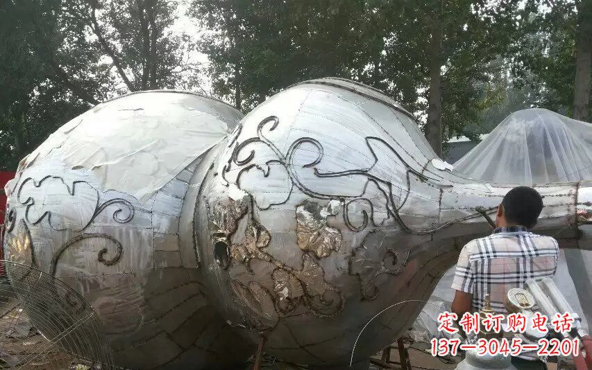 甘肃广场不锈钢葫芦雕塑