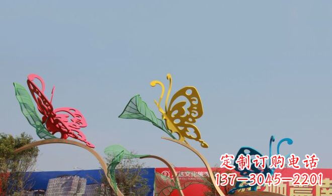 甘肃中领雕塑|不锈钢定制蝴蝶雕塑